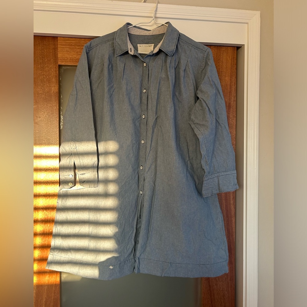 Rag And Bone Denim Button Down Size L - image 2